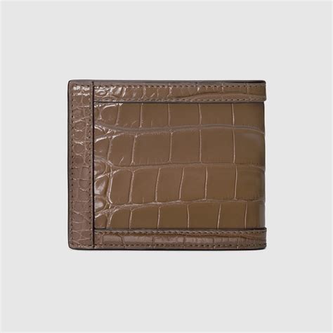 gucci crocodile leather wallet|gucci wallet clearance.